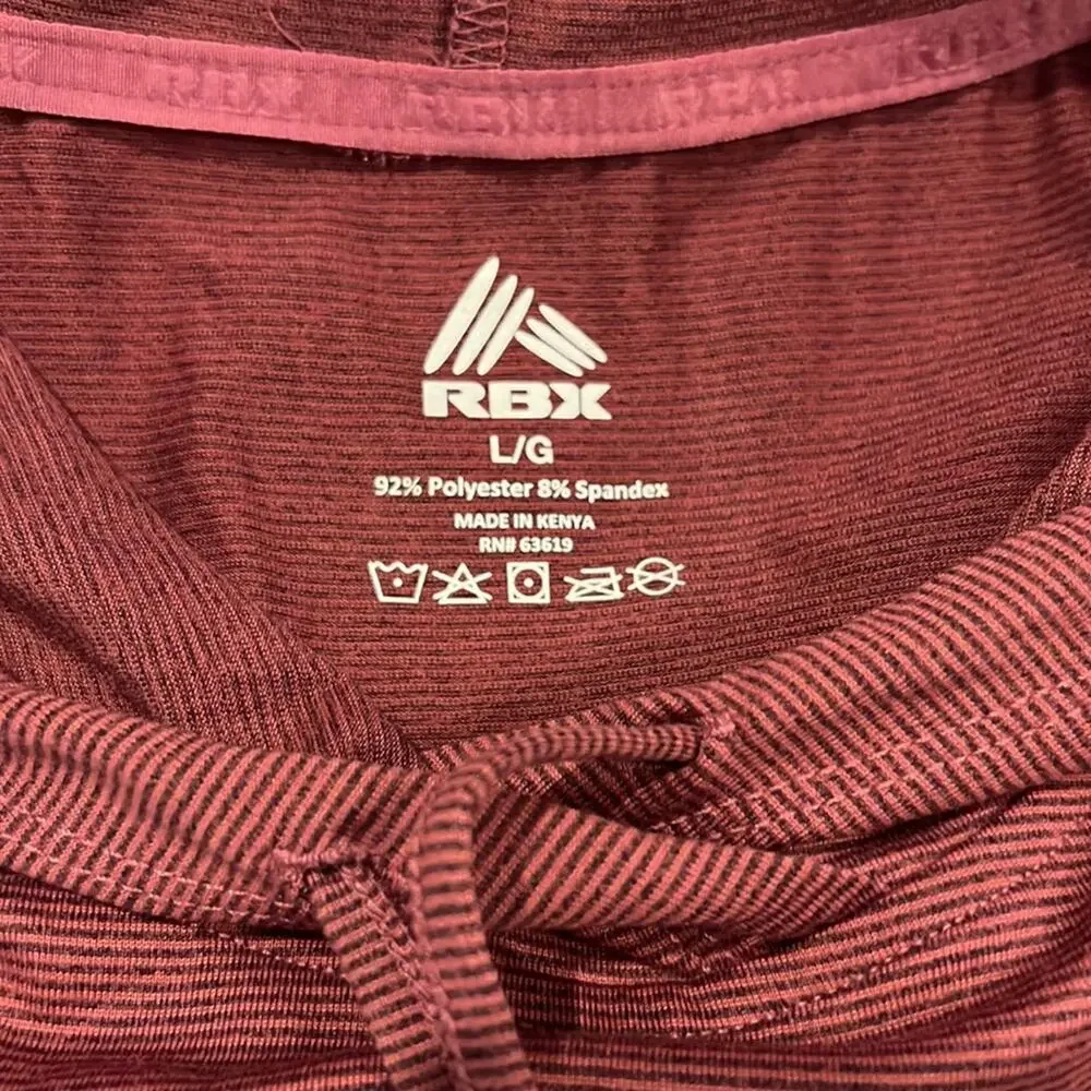 RBX Hooded Pullover with Kangaroo Pocket & Thumbholes - NWT - Size L - Picture 10 of 11